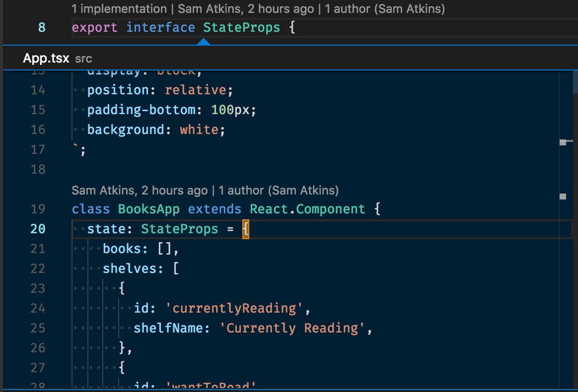 “VS Code and TypeScript integration example 2”